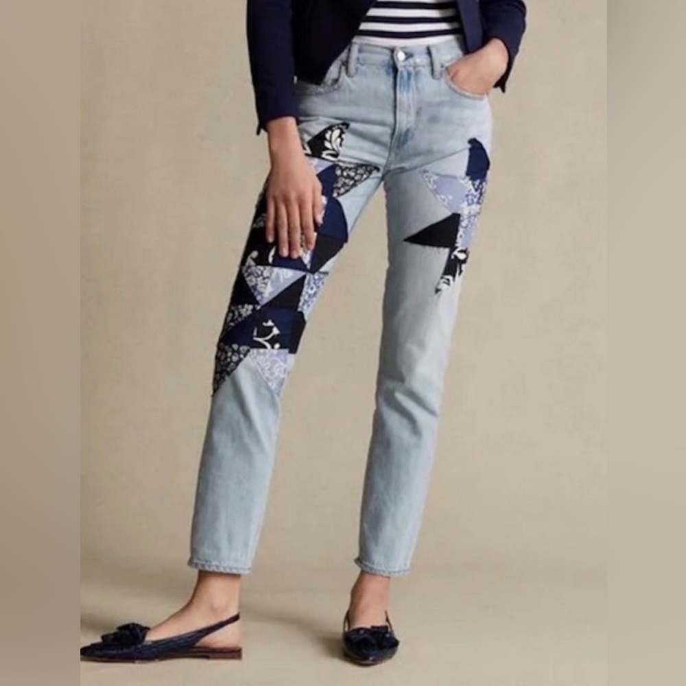 Polo Ralph Lauren Star Patchwork Light Wash Jeans